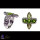 Multi Cut Gemstone D - FBJ981-Genuine Cut Gemstone Made in 925 Silver Oxidised Filigree