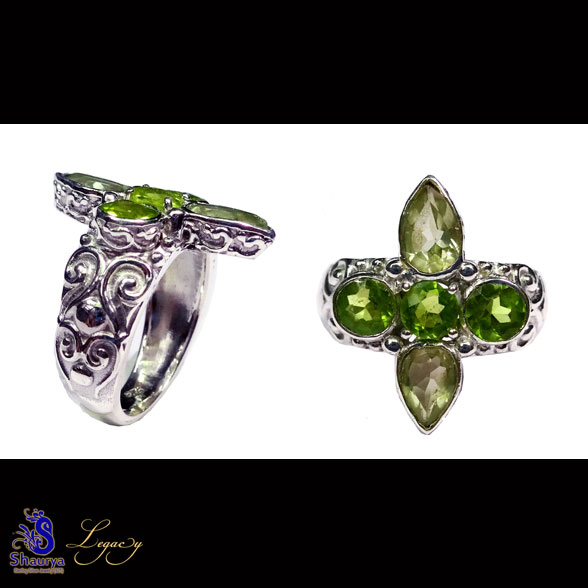 Multi Cut Gemstone D - FBJ981-Genuine Cut Gemstone Made in 925 Silver Oxidised Filigree Multi Cut Gemstone D - FBJ981-Genuine Cut Gemstone Made in 925 Silver Oxidised Filigree