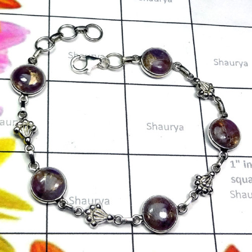 Mohave Amethyst Copper B - SBB927-925 Silver Manufacturer Handmade Mohave Amethyst Copper B