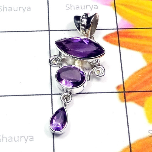 Amethyst A - SD778-Alexandrite, Labradorite, Lapis, Tibet Turquoise, Malachit