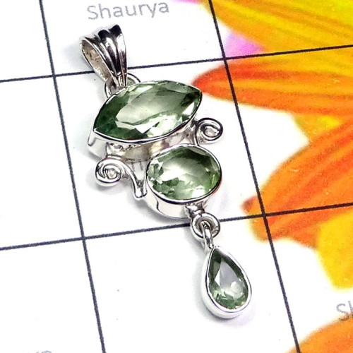 Green Amethyst D - SD778-Alexandrite, Labradorite, Lapis, Tibet Turquoise, Malachit