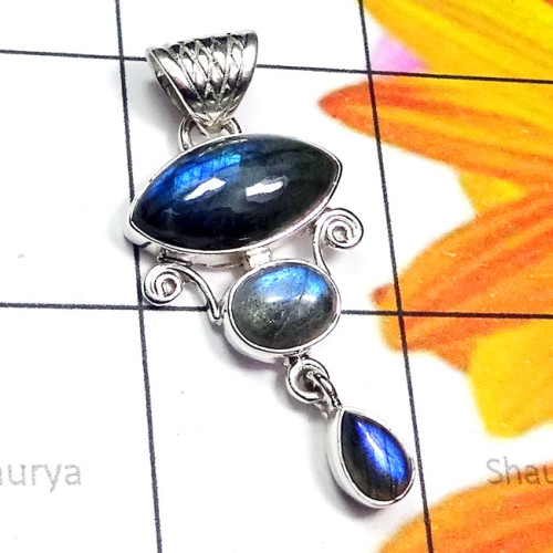 Labradorite O - SD778-Alexandrite, Labradorite, Lapis, Tibet Turquoise, Malachit