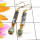 Kynite Rough A - RGE979-Rough Gemstone 925 Silver Gold Plated Handmade Earring