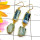 Kynite Rough C - RGE979-Rough Gemstone 925 Silver Gold Plated Handmade Earring