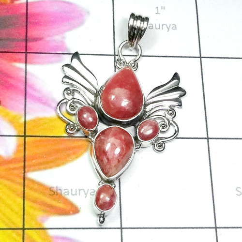 Rodochrosite E - SD775-Exclusive 925 Silver Semiprecious Gemstone Handmade Wholes