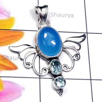 Chalcedony A - SD771-Labradorite, Tanzanite, Chalcedony, n Other Gemstone 925 S Chalcedony A - SD771-Labradorite, Tanzanite, Chalcedony, n Other Gemstone 925 S