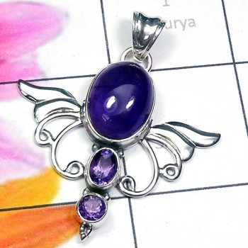 Amethyst H - SD771-Labradorite, Tanzanite, Chalcedony, n Other Gemstone 925 S Amethyst H - SD771-Labradorite, Tanzanite, Chalcedony, n Other Gemstone 925 S