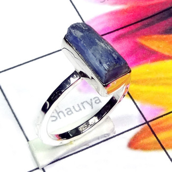 Kyanite Rough D - PSR922-925 Exclusive Silver with Multi Rough Gemstone Elegant Ri Kyanite Rough D - PSR922-925 Exclusive Silver with Multi Rough Gemstone Elegant Ri