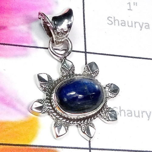 Kynite G - SD762-Genuine Cut n Cab Gemstone 925 Silver Manufacturer Designe