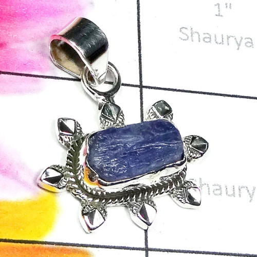 Kynite Rough H - SD762-Genuine Cut n Cab Gemstone 925 Silver Manufacturer Designe