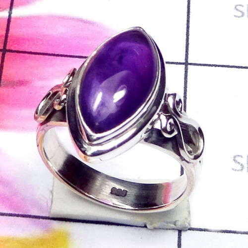 Amethyst cab  C - SDR849-925 Silver Manufacturer Handmade Genuine Gemstone Designe