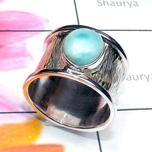 Larimar C - SDR826-Charoite, Apatite, Larimar, 925 Sterling Silver Designer