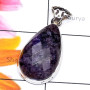 Charoite O - CRT995-Cut Charoite 925 Sterling Silver Handmade Stunning Pendan