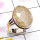 Golden Rutile D - GRT990-Cut Golden Rutile 925 Exclusive Silver Plain Ring