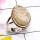 Golden Rutile O - GRT990-Cut Golden Rutile 925 Exclusive Silver Plain Ring