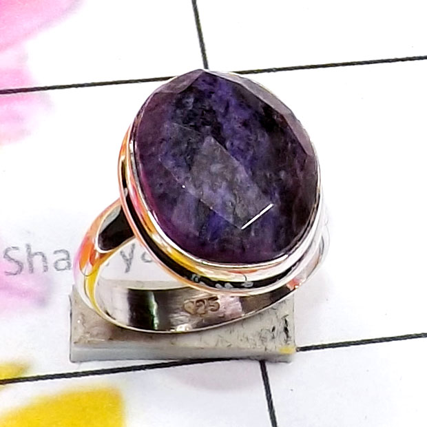 Charoite Cut F - CRT994-Beautiful Chaker Cut Charoite 925 Silver Handmade Fancy R Charoite Cut F - CRT994-Beautiful Chaker Cut Charoite 925 Silver Handmade Fancy R
