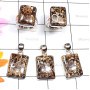 Turtella Jasper O - TJD996-Genuine Turtella Jasper Cab 925 Silver 2 Pcs Ring n 3 Pcs