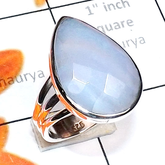 Blue lace Agate A - BLC996-Exclusive 925 Silver Blue Lace Agate Cab Fancy Shape Stun Blue lace Agate A - BLC996-Exclusive 925 Silver Blue Lace Agate Cab Fancy Shape Stun