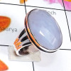 Blue Lace Agate B - BLC996-Exclusive 925 Silver Blue Lace Agate Cab Fancy Shape Stun