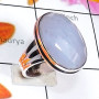 Blue Lace Agate B - BLC996-Exclusive 925 Silver Blue Lace Agate Cab Fancy Shape Stun