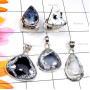 Dendritic Agate A - SDA990-2 Pcs Ring n 3 Pcs Pendant 925 Silver Manufacturer Dendri