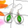 Green Turquoise A - SDE836-Cab Gemstone Made in 925 Silver Lightweight Designer Earr