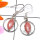 Rodochrosite B - SDE836-Cab Gemstone Made in 925 Silver Lightweight Designer Earr