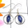 Tanzanite C - SDE836-Cab Gemstone Made in 925 Silver Lightweight Designer Earr