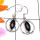 Banded Onyx F - SDE836-Cab Gemstone Made in 925 Silver Lightweight Designer Earr