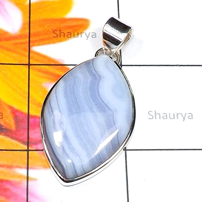 Blue lace Agate D - BLC994-Blue Lace Agate Cab 925 Sterling Silver Handmade Fancy Pe Blue lace Agate D - BLC994-Blue Lace Agate Cab 925 Sterling Silver Handmade Fancy Pe