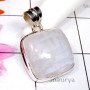 Rainbow Moonstone B - RNB993-Fancy Shape Cab Rainbow Moonstone 925 Sterling Silver Pla