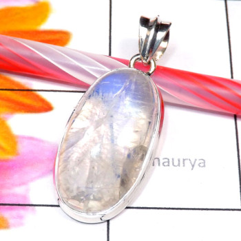 Rainbow Moonstone F - RNB991-Cab Rainbow Moonstone 925 Silver Manufacturer Wholesale P