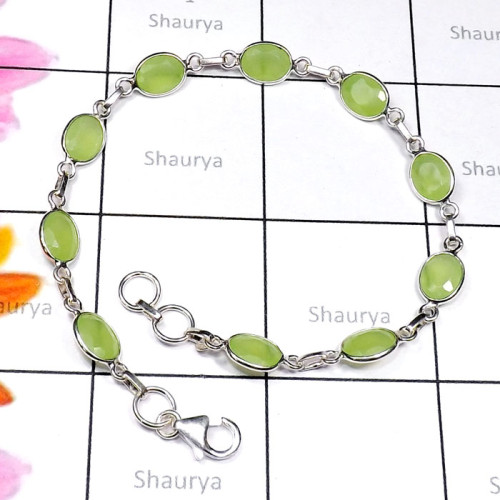 Prynite Onyx C - SBB924-Semiprecious Cut Gemstone 925 Silver Handmade Bejal Brace