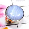 Blue Lace Agate H - BLC992-925 Sterling Silver with Blue Lace Agate Handmade Fantast