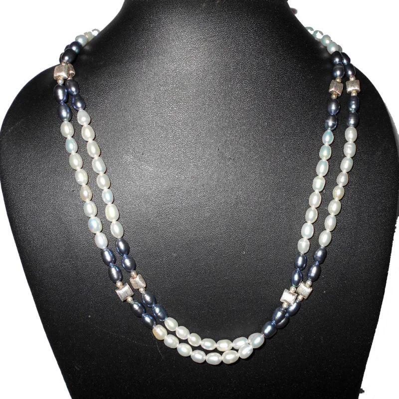 Pearl Cab B - BDN993-925 sterling silver with pearl Beads Necklaces wholesale Pearl Cab B - BDN993-925 sterling silver with pearl Beads Necklaces wholesale