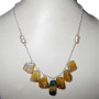Onyx cab B - BDN986-Contemporary Trendy silver Beads Necklaces wholesale`