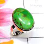 Green Turquoise B - SGT994-Sterling 925 Silver with Green Turquoise Handmade Stunnin
