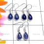3 Pair Tanzanite E - SVP905-Tanzanite Cab 925 Sterling Silver 3 Pair Lightweight Eleg