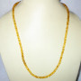 Citrine cut B - BDN976- Genuine gemstone with 925 sterling silver Beads Necklace