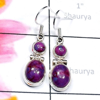 Purple Turquoise B - SPE964-Blue Copper, Green, Tibet, n Purple Turquoise 925 Silver Purple Turquoise B - SPE964-Blue Copper, Green, Tibet, n Purple Turquoise 925 Silver