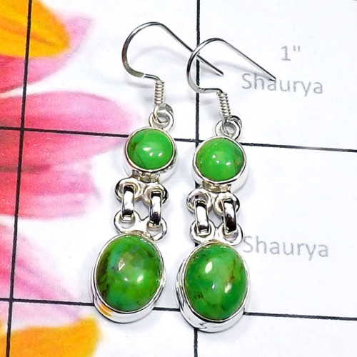 Green Turquoise D - SPE964-Blue Copper, Green, Tibet, n Purple Turquoise 925 Silver Green Turquoise D - SPE964-Blue Copper, Green, Tibet, n Purple Turquoise 925 Silver