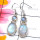 Rainbow Moonstone C - SPE963-Semiprecious Cab Rainbow Moonstone 925 Silver Manufacture