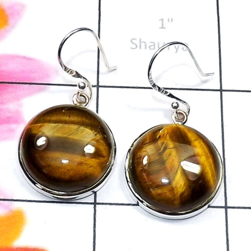 Tiger Eye G - SPE948-Semiprecious Cab Gemstone 925 Silver Manufacturer Handmad Tiger Eye G - SPE948-Semiprecious Cab Gemstone 925 Silver Manufacturer Handmad