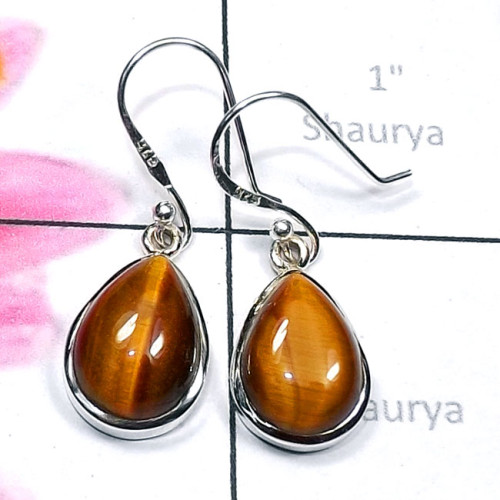 Tiger Eye E - SPE945-Semiprecious Cab Gemstone 925 Silver Manufacturer Plain E Tiger Eye E - SPE945-Semiprecious Cab Gemstone 925 Silver Manufacturer Plain E