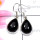 Black onyx F - SPE945-Semiprecious Cab Gemstone 925 Silver Manufacturer Plain E