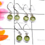 3 Pair Prynite F - SVP896-Round Shape 3 Pair Hook Earring with 925 Silver n Semipre