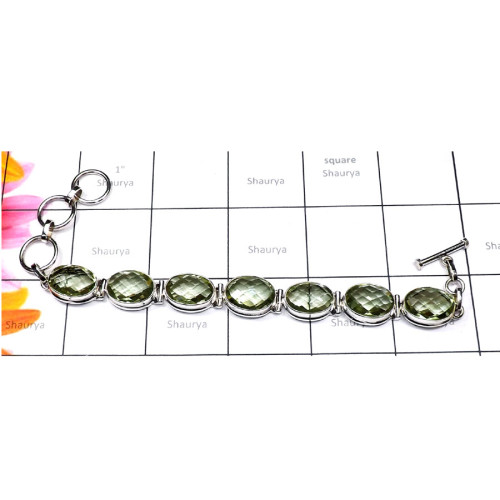 Green Amethyst F - SPB958-Cut Green Amethyst Made in 925 Sterling Silver Fancy Tren Green Amethyst F - SPB958-Cut Green Amethyst Made in 925 Sterling Silver Fancy Tren