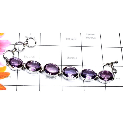 Amethyst cut F - SPB956-Fancy Shape Amethyst Cut 925 Silver Manufacturer Handmade