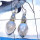 Rainbow Moonstone O - SPE941-Cab Rainbow Two Stone 925 Silver Manufacturer Trendy Earr