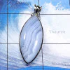 Blue lace Agate C - BLC990-Beautiful Cut n Cab Blue Lace Agate 925 Silver Manufactur